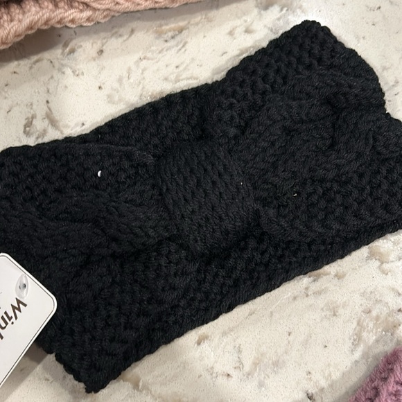 CROCHET ACRYLIC KNIT HEADBANDS/EAR COVERS SET OF 3 NWT - Picture 3 of 5